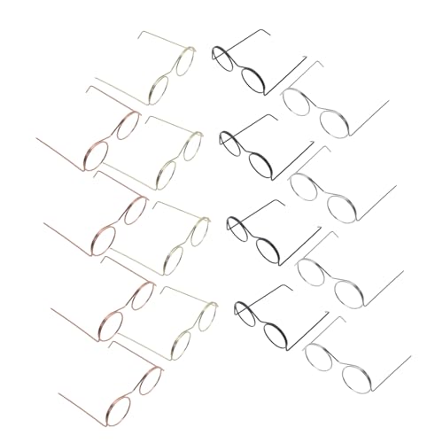 SUPVOX 20 Stück Teiliges Miniatur Brillen für Puppen Metallrahmen Gold Silber Roségold Schwarz Realistische Leichte Stabile Puppenhaus Deko für DIY Bastelprojekte SUPVOX 20 Stück Teiliges Miniatur Brillen für Puppen Metallrahmen Gold Silber Roségold Schwarz Realistische Leichte Stabile Puppenhaus Deko für DIY Bastelprojekte von Supvox
