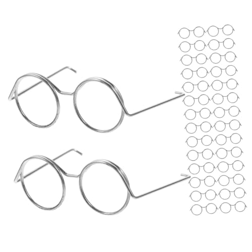 SUPVOX 20 Stück Teiliges Miniatur Metallrahmen ohne Gläser Modische Mini Brillen für Puppen als Kostüm Zubehör und Fotorequisiten für Puppenhaus und Sammler SUPVOX 20 Stück Teiliges Miniatur Metallrahmen ohne Gläser Modische Mini Brillen für Puppen als Kostüm Zubehör und Fotorequisiten für Puppenhaus und Sammler von Supvox