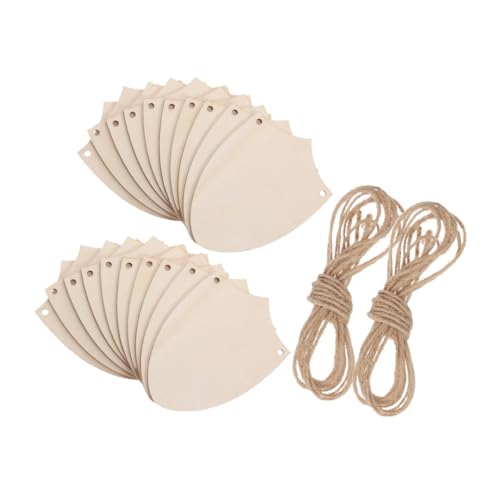 SUPVOX 20 Stück unfertige Holzschilder Holzanhänger Holzschild-Handwerk holzhandwerk selber machen Holzornamente holzschmuck selber machen Soldatenholzausschnitt Pappelbrett Beige von Supvox