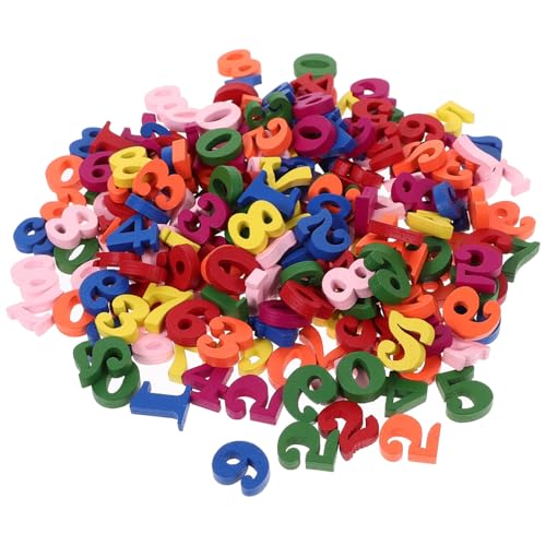 SUPVOX 200 Stück Holznummern Deko Holzzahlen für Kreative Bastelprojekte für Partys Hochzeiten Wohnaccessoires Handgefertigte Holzdeko für Gestaltung von Supvox