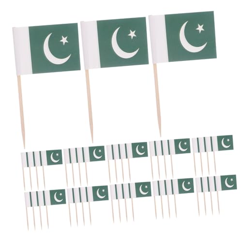 SUPVOX 200 Stück Pakistan Zahnstocher Flaggen Mini Handgehaltene Party Picks Cupcake Topper für Kuchen Fingerfood-dekoration Grün SUPVOX 200 Stück Pakistan Zahnstocher Flaggen Mini Handgehaltene Party Picks Cupcake Topper für Kuchen Fingerfood-dekoration Grün von Supvox