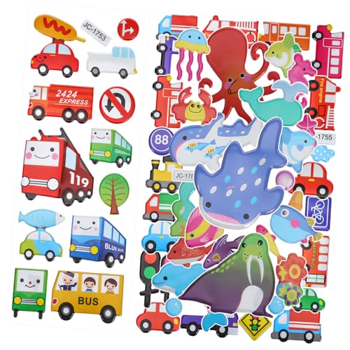 SUPVOX 3 Blätter Cartoon Aufkleber Bögen Fahrzeug Sticker Feuerwehr Dekorative Straßenaufkleber für Handy Kühlschrank Fahrrad Flasche Kreative Selbstklebende Deko für Bastler SUPVOX 3 Blätter Cartoon Aufkleber Bögen Fahrzeug Sticker Feuerwehr Dekorative Straßenaufkleber für Handy Kühlschrank Fahrrad Flasche Kreative Selbstklebende Deko für Bastler von Supvox