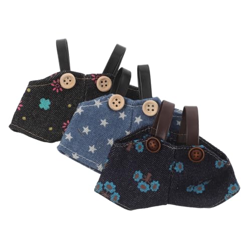 SUPVOX 3 Teilige Puppenkleidung DIY Spielzeugzubehör Puppenzubehör Kleidung Zum Anziehen Von Puppenkleidung Kawaii Puppen Outfits Stofftierkleidung Süße Puppen Outfits Winzige DIY von Supvox