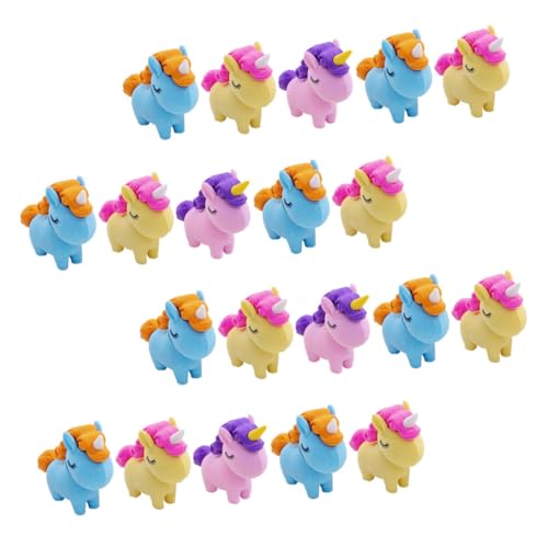 SUPVOX 30 Stück Teiliges Niedliche Einhorn radiergummis in Bunten Farben für Schüler Cartoon Radiergummi Kinderzubehör für Schule Büro und Kreative Gestaltung von Supvox
