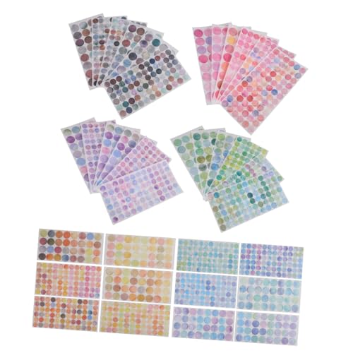 SUPVOX 36 Blatt Kleine Runde Farbige Klebepunkte Selbstklebend Vielseitige Etiketten für Büro Schule Haushalt und DIY Praktische Markierungspunkte zur Einfachen Klassifizierung und SUPVOX 36 Blatt Kleine Runde Farbige Klebepunkte Selbstklebend Vielseitige Etiketten für Büro Schule Haushalt und DIY Praktische Markierungspunkte zur Einfachen Klassifizierung und von Supvox