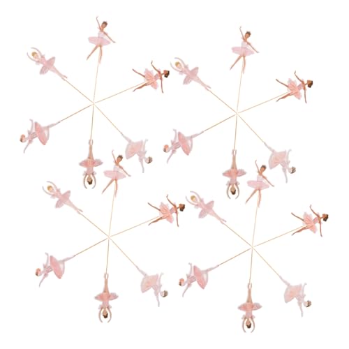 SUPVOX 36 Stück Teiliges Ballerina Cake Topper Filigrane Tänzerin Tortendeko für Geburtstag Shower Hochzeit Zierliche Cupcake Dessert Dekoration Einfache Montage Vielseitig für von Supvox