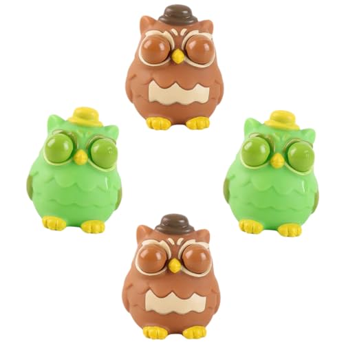 SUPVOX 4 Stck Teiliges Eulen Stressabbau Handliches Langlebiges Squeeze für Niedliches Tragbares Anti Stress Geschenk als Party mitgebsel für Entspannende Momente SUPVOX 4 Stck Teiliges Eulen Stressabbau Handliches Langlebiges Squeeze für Niedliches Tragbares Anti Stress Geschenk als Party mitgebsel für Entspannende Momente von Supvox
