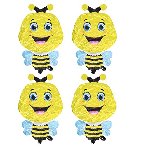 SUPVOX 4 Stück Folienballons Tiere Bienen Design Luftballon Dekoration für Kinderpartys Einzigartige Tierballons für Unvergessliche Feiern und Kreative Fotohintergründe von Supvox