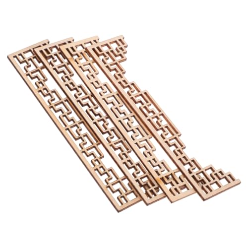 SUPVOX 4 Stück Teiliges Chinesische Miniatur Holz Applikationen für Puppenhausmöbel Unbehandelte DIY Holzleisten mit Traditionellen Architektonischen Details Vielseitig für Sandtisch und SUPVOX 4 Stück Teiliges Chinesische Miniatur Holz Applikationen für Puppenhausmöbel Unbehandelte DIY Holzleisten mit Traditionellen Architektonischen Details Vielseitig für Sandtisch und von Supvox