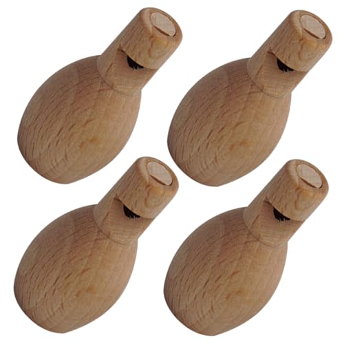 SUPVOX 4 Stück Teiliges Holzpfeifen DIY Bemalbare Mini musikinstrumente Leichtes Holzspielzeug Sicher und Robust Fördert Musikalische Fähigkeiten und Sensorische Entwicklung von Supvox