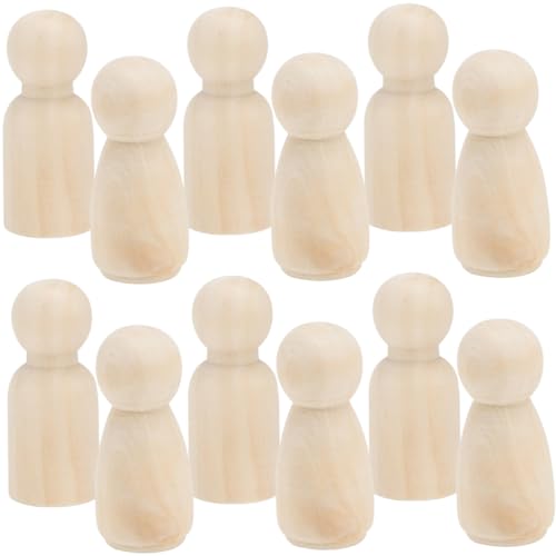 SUPVOX 48 Stück Teiliges Unbemalte Holzfiguren Natürliche Peg Puppen DIY Basteln Bemalbar Kinderfreundliche Holzpuppen zum Malen Kreative Holzfiguren für Kunstprojekte und Dekoration SUPVOX 48 Stück Teiliges Unbemalte Holzfiguren Natürliche Peg Puppen DIY Basteln Bemalbar Kinderfreundliche Holzpuppen zum Malen Kreative Holzfiguren für Kunstprojekte und Dekoration von Supvox