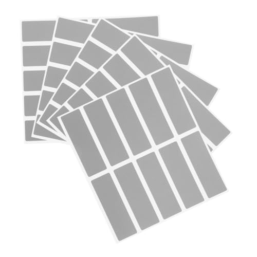 SUPVOX 5 Sätze DIY Scratch Off Aufkleber Rechteckige Selbstklebende Rubbellose mit Silberbeschichtung Einfach Anzubringen Vielseitig für Gewinnspiele Bastelprojekte und Geschenkideen von Supvox