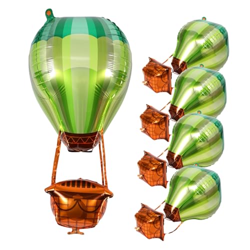 Supvox 5stücke Heißluftballon-partydekorationen Aus Aluminiumfolie Hängende Mittelstücke Ornament Für Geburtstage Babypartys Und Hochzeiten von Supvox
