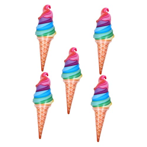 SUPVOX 5 Stück Teiliges Aufblasbares Eiscreme aus Sicherem PVC Vielseitiger Party Deko Luftballon als Fotorequisite und Sommerliches Partyspielzeug SUPVOX 5 Stück Teiliges Aufblasbares Eiscreme aus Sicherem PVC Vielseitiger Party Deko Luftballon als Fotorequisite und Sommerliches Partyspielzeug von Supvox