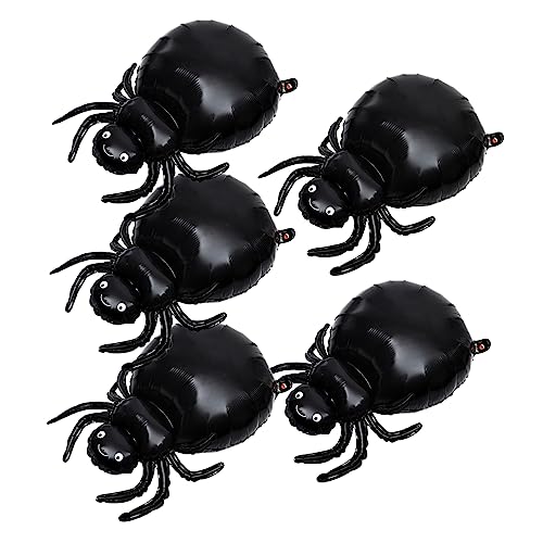 SUPVOX 5 Stück Teiliges Halloween Deko Schwarze Spinnen Folienballons Metallische Luftballons als Party Props Grusel Deko für Halloween Partys und Stimmungsvolle Fotohintergründe SUPVOX 5 Stück Teiliges Halloween Deko Schwarze Spinnen Folienballons Metallische Luftballons als Party Props Grusel Deko für Halloween Partys und Stimmungsvolle Fotohintergründe von Supvox