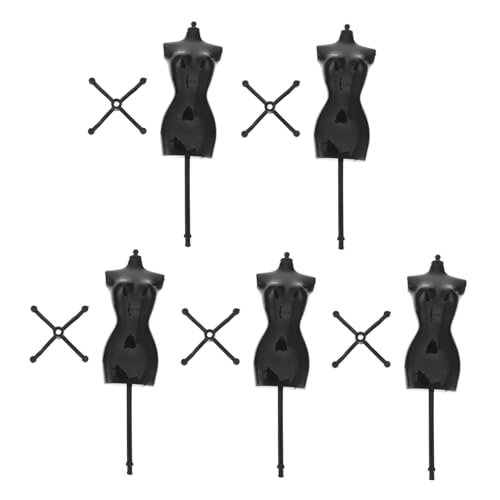 SUPVOX 5 Stück Teiliges Puppenständer Robustem Kunststoff Mini Mannequin kleiderständer für Puppenkleidung und Schmuck Faltenfreie Display Halterung für Puppenhaus zubehör SUPVOX 5 Stück Teiliges Puppenständer Robustem Kunststoff Mini Mannequin kleiderständer für Puppenkleidung und Schmuck Faltenfreie Display Halterung für Puppenhaus zubehör von Supvox
