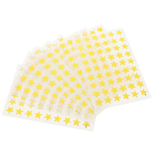 SUPVOX 50 Blatt Selbstklebende Bunte Stern Aufkleber Aluminiumfolie DIY Scrapbooking Sticker für Tagebuch Kalender Journaling Dekorative Sticker für Fotoalbum und Basteln von Supvox
