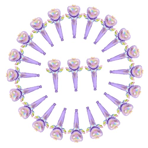 SUPVOX 50 Stück Folienballons in Feenstab Form Handlich Langlebig für Party und Raumdekoration Innen und Außen Pastellviolett Stabiles Material als Foto Requisiten und Festliche SUPVOX 50 Stück Folienballons in Feenstab Form Handlich Langlebig für Party und Raumdekoration Innen und Außen Pastellviolett Stabiles Material als Foto Requisiten und Festliche von Supvox
