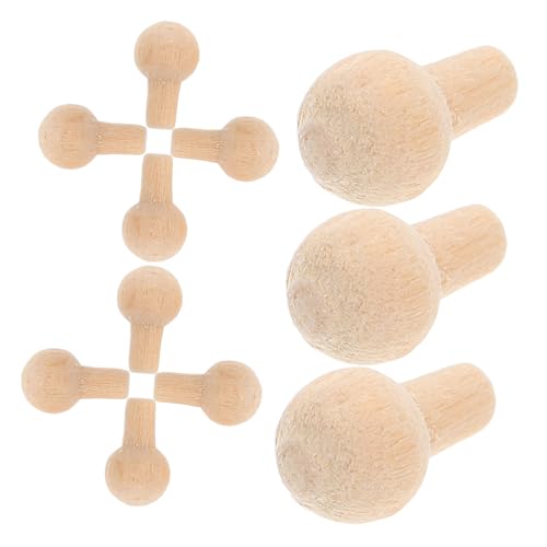 SUPVOX 50 Stück Mini Holzschubladengriffe für DIY Möbel Robust und Fein Gearbeitet Einfach zu Montieren für Puppenhaus Möbel von Supvox