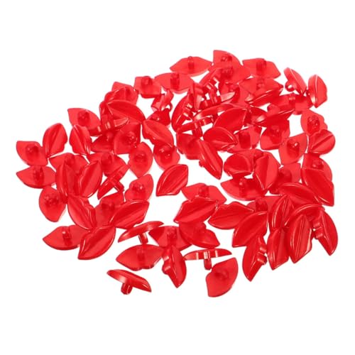 SUPVOX 50 Stück Puppen Lippen Dekoration und Mundteile DIY Knöpfe für Kleidung Bunte Mundaccessoires für Bastelprojekte Große Lippen Munddekoration für Puppen von Supvox
