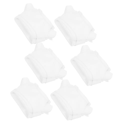SUPVOX 6 Stück Puppen Ersatzkleidung Plüsch Süßes Leeres Bärenhemd Tier Stoffbär Kleidung Outfits Kleidung Für Puppenkostüm Zur Dekoration Wiederverwendbares Puppenkleid Weiß von Supvox
