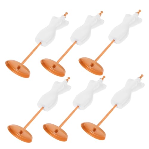 SUPVOX 6 Stück Puppenständer aus hochwertigem Kunststoff Stabiler sicherer DIY Displayständer für Puppenkleider Glatte Oberfläche für Puppenhaus Dekoration SUPVOX 6 Stück Puppenständer aus hochwertigem Kunststoff Stabiler sicherer DIY Displayständer für Puppenkleider Glatte Oberfläche für Puppenhaus Dekoration von Supvox