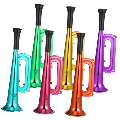SUPVOX 6 Stück Teiliges Bunte Kunststoff Trompeten für Leicht zu Halten Langlebig Sichere für Party Sportveranstaltung Kinderjubel und Feierlichkeiten SUPVOX 6 Stück Teiliges Bunte Kunststoff Trompeten für Leicht zu Halten Langlebig Sichere für Party Sportveranstaltung Kinderjubel und Feierlichkeiten von Supvox
