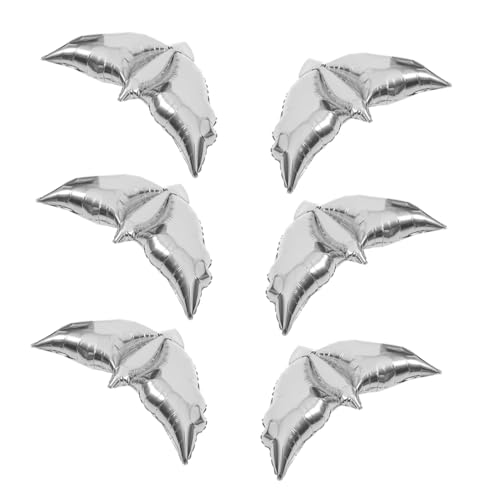 SUPVOX 6 Stück Teiliges Dove Ballon aus Langlebiger Aluminiumfolie Silberne Taubenform Luftballons für Hochzeit Geburtstag Partydekoration und Friedliche Outdoor Events SUPVOX 6 Stück Teiliges Dove Ballon aus Langlebiger Aluminiumfolie Silberne Taubenform Luftballons für Hochzeit Geburtstag Partydekoration und Friedliche Outdoor Events von Supvox