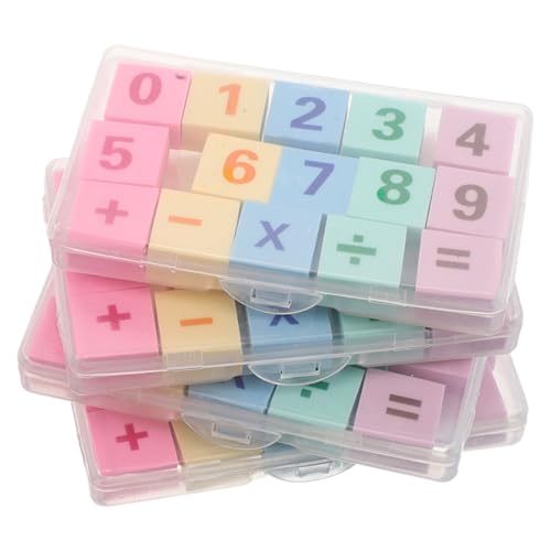 SUPVOX 60 Stück Mathe Spiele Schulbelohnungen Kreative Lehrerpreise Zubehör für Klassenräume und Schulanfangsgeschenke von Supvox
