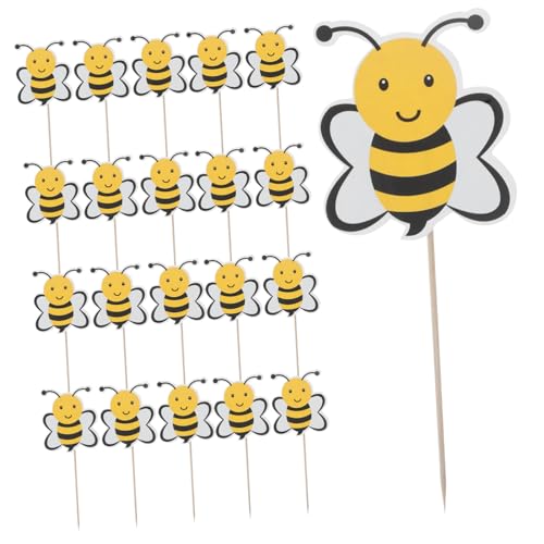 SUPVOX 72 Stück Teiliges Bienen Cupcake Toppers aus Cartoon Honigbiene Kuchen Dekoration Einweg Partyornamente für Geburtstag Shower und Mottopartys Einfache Reinigung für Große Feiern SUPVOX 72 Stück Teiliges Bienen Cupcake Toppers aus Cartoon Honigbiene Kuchen Dekoration Einweg Partyornamente für Geburtstag Shower und Mottopartys Einfache Reinigung für Große Feiern von Supvox