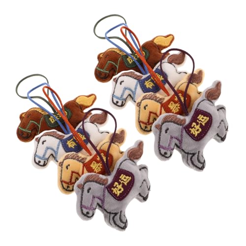 SUPVOX 8 Stück Teiliges Plüschpferd Taschenanhänger Leichte Tragbare Cartoon Pferde Schlüsselanhänger für Rucksack Auto Zuhause Niedliche Neujahrsdeko und Partygeschenke SUPVOX 8 Stück Teiliges Plüschpferd Taschenanhänger Leichte Tragbare Cartoon Pferde Schlüsselanhänger für Rucksack Auto Zuhause Niedliche Neujahrsdeko und Partygeschenke von Supvox