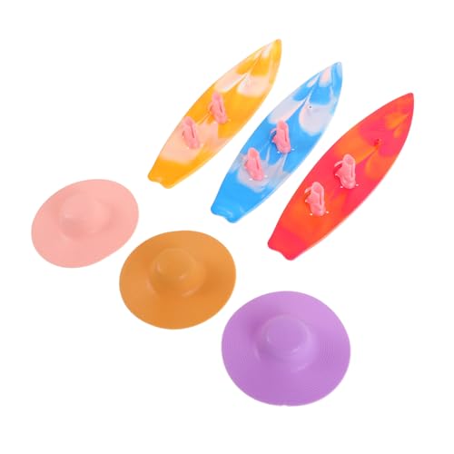 SUPVOX 9 Stück Teiliges Mini Surfboard mit Puppenstiefeln und Puppenhut Realistische Stranddeko für Sommerpartys Hawaii Beach Thema als Mini Strandspielzeug und Cupcake Topper SUPVOX 9 Stück Teiliges Mini Surfboard mit Puppenstiefeln und Puppenhut Realistische Stranddeko für Sommerpartys Hawaii Beach Thema als Mini Strandspielzeug und Cupcake Topper von Supvox