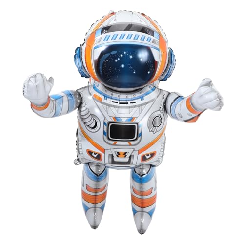SUPVOX Astronautenballon Dekoration äußere Luftballons Thema erste Dekorate Astronauten-Ballons- Astronauten-Geburtstagsballons Ballondekor pa Aluminium SUPVOX Astronautenballon Dekoration äußere Luftballons Thema erste Dekorate Astronauten-Ballons- Astronauten-Geburtstagsballons Ballondekor pa Aluminium von Supvox