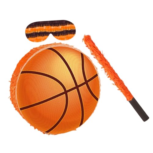 SUPVOX Basketball Pinata Geburtstag Party Spielset mit Stab und Augenbinde Robuste Aufhängeschlaufe Einfach zu Füllen Basketball Party Dekoration Sportliches Partyspiel SUPVOX Basketball Pinata Geburtstag Party Spielset mit Stab und Augenbinde Robuste Aufhängeschlaufe Einfach zu Füllen Basketball Party Dekoration Sportliches Partyspiel von Supvox