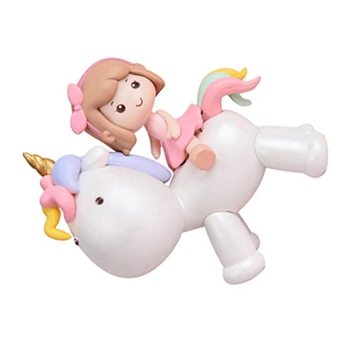 SUPVOX Dekorative Einhorn Mädchen Figur Ornament Tischdeko Tortendekoration Party Zubehör SUPVOX Dekorative Einhorn Mädchen Figur Ornament Tischdeko Tortendekoration Party Zubehör von Supvox
