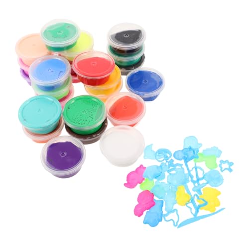 SUPVOX Farben Air Dry Clay für Ultraleichte nicht Klebende Modelliermasse mit Werkzeugen und Formen für DIY Basteln und Kreatives Knetset für Jungen und Mädchen von Supvox
