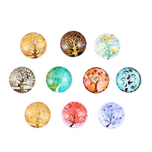SUPVOX Glascabochons Mosaik Gedruckt Kunst Baum Muster Kristall Glas Halbrund Kuppel für DIY Handwerk Schmuck Machen 10mm Stück SUPVOX Glascabochons Mosaik Gedruckt Kunst Baum Muster Kristall Glas Halbrund Kuppel für DIY Handwerk Schmuck Machen 10mm Stück von Supvox