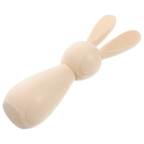 SUPVOX Holzhasen Figuren Unlackierte Holz Peg Dolls für Kreative Osterdekorationen Diy Bastelbedarf für Persönliche Kunstprojekte und Frühlingsfeiern SUPVOX Holzhasen Figuren Unlackierte Holz Peg Dolls für Kreative Osterdekorationen Diy Bastelbedarf für Persönliche Kunstprojekte und Frühlingsfeiern von Supvox