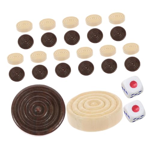 SUPVOX Holzspielsteine Set Runde Holzfiguren für Brettspiele Familienspiel Zubehör Holzspielzeug für Reise und Familienspaß Inklusive Ersatzspielsteinen und Würfeln SUPVOX Holzspielsteine Set Runde Holzfiguren für Brettspiele Familienspiel Zubehör Holzspielzeug für Reise und Familienspaß Inklusive Ersatzspielsteinen und Würfeln von Supvox