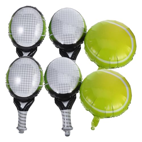 SUPVOX Inflatable Tennis Ball und Schläger Folienballons Teiliges Partydekorationsset für Geburtstag Tennisball Luftballons Metallic Grün für Geburtstagsfeier und Sport Motto SUPVOX Inflatable Tennis Ball und Schläger Folienballons Teiliges Partydekorationsset für Geburtstag Tennisball Luftballons Metallic Grün für Geburtstagsfeier und Sport Motto von Supvox