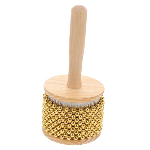 SUPVOX Kabasa Percussion Shaker mit Holzgriff und Metallperlen Kompakt und Robust Einzigartiger Exotischer für Bandmusikausbildung Tragbares Rhythmusinstrument SUPVOX Kabasa Percussion Shaker mit Holzgriff und Metallperlen Kompakt und Robust Einzigartiger Exotischer für Bandmusikausbildung Tragbares Rhythmusinstrument von Supvox