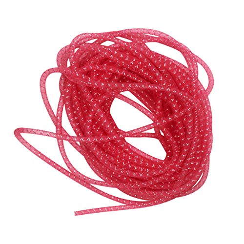 SUPVOX Mesh Tube Deco Flex für Kränze Weihnachtsbaum Ornament Girlande DIY Basteln Hochzeit Party Dekorationen dunkelrot, Polyester, rot, m von Supvox