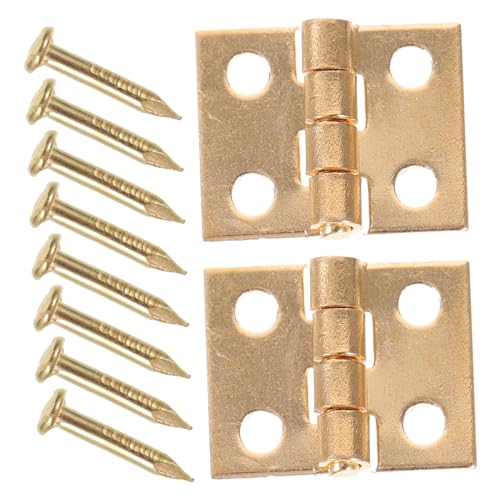 SUPVOX Miniatur Möbel Scharniere für Puppenhaus DIY Hinge für Miniatur Tür und Fenster Dekorative Scharniere für Puppenhaus Zubehör von Supvox