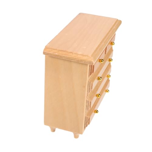 SUPVOX Puppenhaus Schrank aus Massivem Holz Mini Kommode mit Schubladen für Wohnzimmer und Schlafzimmer Stilvolles Aufbewahrungsmöbel für Puppenhaus Dekoration und Szenen SUPVOX Puppenhaus Schrank aus Massivem Holz Mini Kommode mit Schubladen für Wohnzimmer und Schlafzimmer Stilvolles Aufbewahrungsmöbel für Puppenhaus Dekoration und Szenen von Supvox