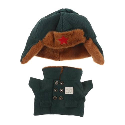 SUPVOX Teiliges Puppen-Armee-Outfit Warme Polyesteruniform mit Mütze Kreative -kostüm Kleidung für Plüschtiere Winterfestes Puppenkleid für Fantasievolles Spiel und Sammlung Grün SUPVOX Teiliges Puppen-Armee-Outfit Warme Polyesteruniform mit Mütze Kreative -kostüm Kleidung für Plüschtiere Winterfestes Puppenkleid für Fantasievolles Spiel und Sammlung Grün von Supvox