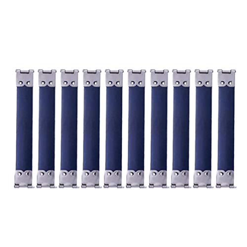 SuPVOX 10 x Metall-Flex-Rahmen, Handtaschen-Scharniere, Feder-Clip, Kuss-Verschluss, Tasche für DIY Münzen, Geldbörse, Tasche, 8 cm, Silber 8.5cm silber von Supvox