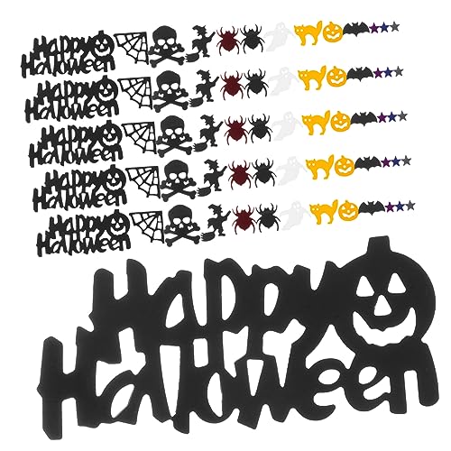 Supvox 1 Packung Halloween-deko-konfetti Spinnenkonfetti Für Die Dekoration Halloween-streuung Tischkonfetti Festival Konfetti Halloween -dekoration Kürbis Konfetti Tischstreuung Pvc von Supvox