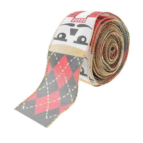Supvox 1 Rolle Weihnachtsband Yards Festliches Geschenkband für Diy Basteln Weihnachtsbaum Deko und Kranzgestaltung Supvox 1 Rolle Weihnachtsband Yards Festliches Geschenkband für Diy Basteln Weihnachtsbaum Deko und Kranzgestaltung von Supvox