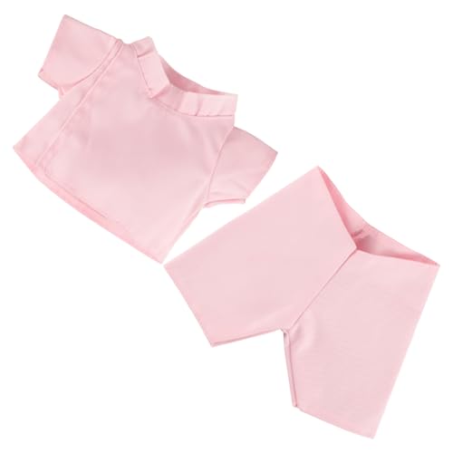 Supvox 1 Satz Bär Kleidung für Puppen Wiederverwendbare Puppenkleidung Niedliches Kostüm für Plüschbären Bestehend aus Hose und Oberteil für Kreative Spielstunden von Supvox