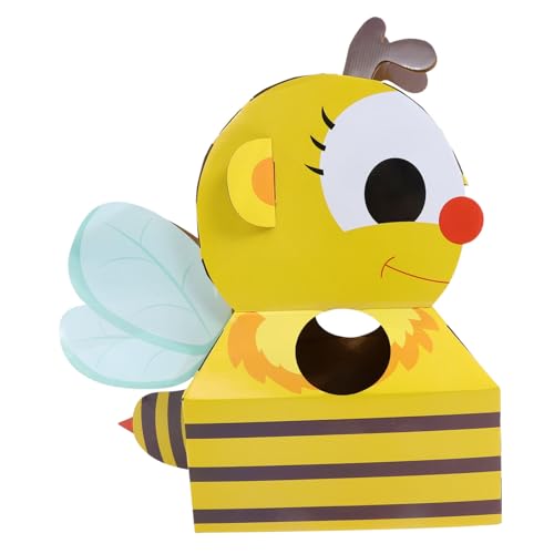 Supvox 1 Satz Flugzeugspielzeug Aus Pappschachtel Diy Tierspielzeug Tierkostüm Aus Pappe Für Tierisches Tragbares Kostümspielzeug Aus Karton Selber Machen Yellow Papier von Supvox